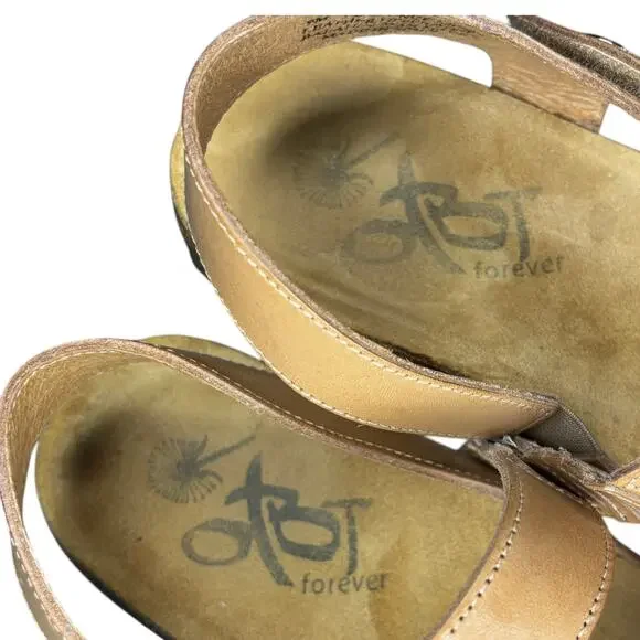 otBt "Off The Beaten Track" Forever collection Sandals Tan Size 9 - Picture 6 of 8